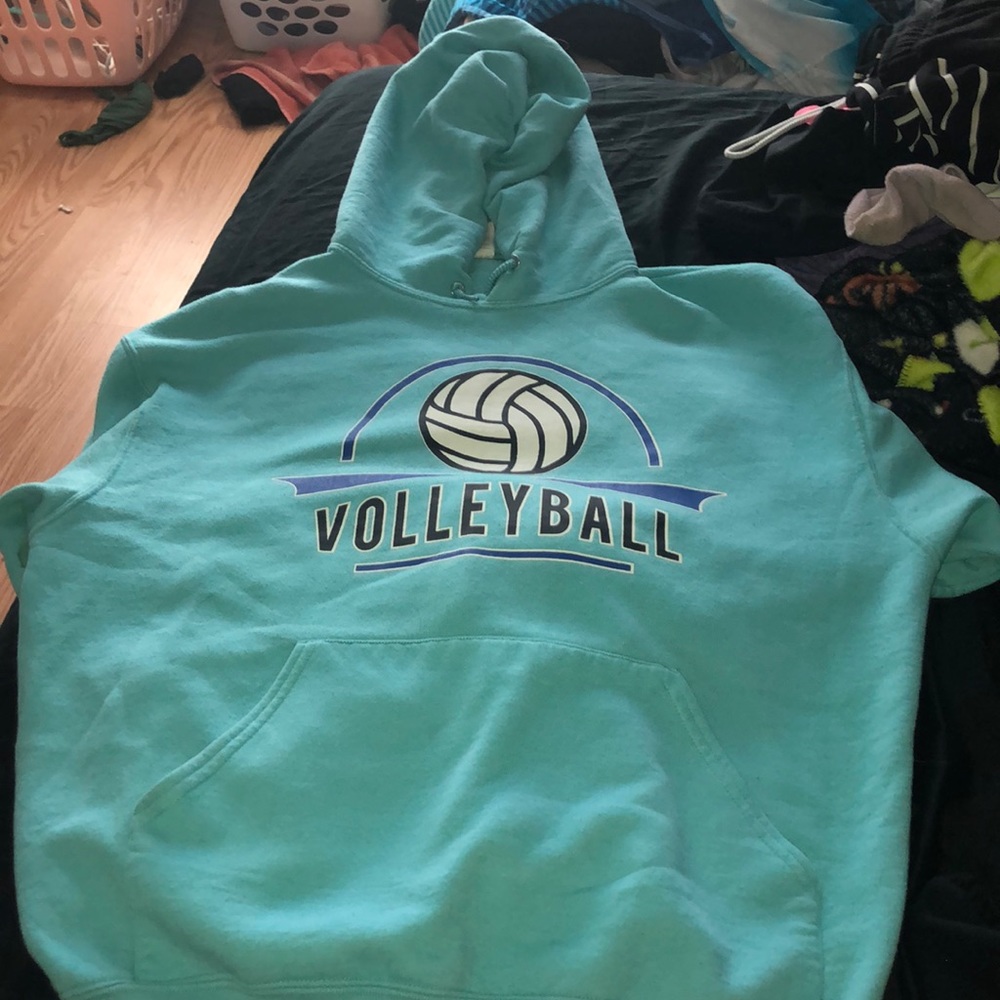 Light Blue Volleyball Sweatshirt